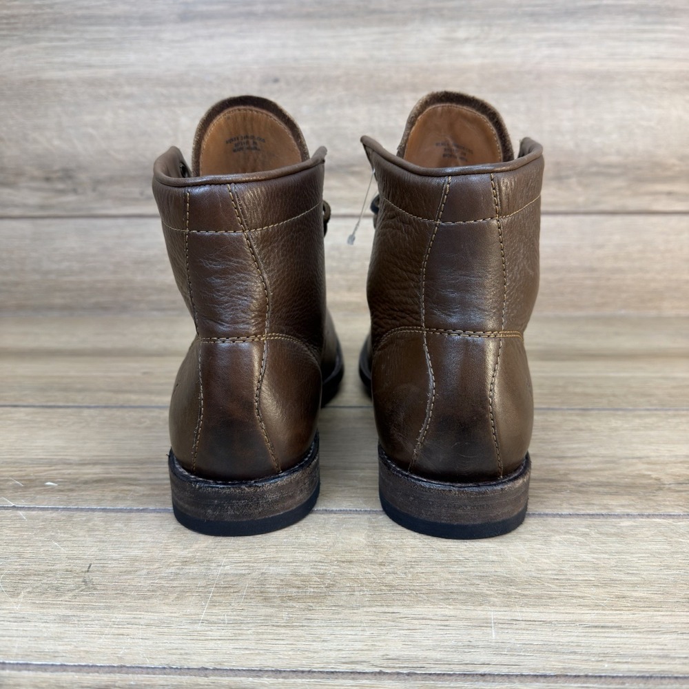 Frye Tyler Flex Lace-Up Vintage Leather Ankle Boots Mens Size 8 Dark Brown‎ NWOB - Picture 5 of 10